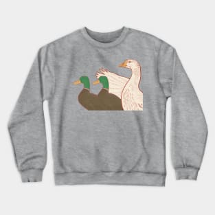 Duck Duck Goose Vintage Illustration Crewneck Sweatshirt